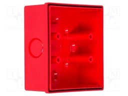 Signallers accessories: base; red; Series: FD40/SD40; IP65
