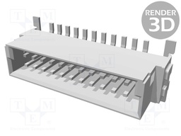 Connector: PCB to PCB; male; PIN: 22; 1.27mm; Series: har-flex; 2.3A
