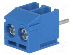 PCB terminal block; angled 90°; 3.5mm; ways: 2; on PCBs; terminal