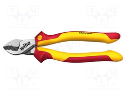 Pliers; insulated,side,cutting; for voltage works; steel; 160mm