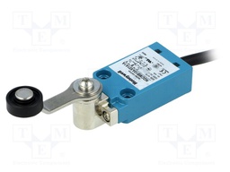 Limit switch; lever R 40mm, plastic roller Ø18mm; NO + NC; 10A