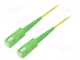 Fiber patch cord; OS2; SC/APC,both sides; 20m; LSZH; yellow
