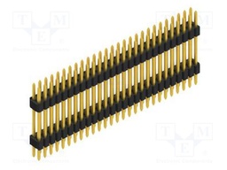 Connector: pin strips; pin header; male; PIN: 54; 1.27mm; THT; 2x27