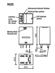 Relay: electromagnetic; DPDT; Ucoil: 110VAC; 10A/250VAC; 10A/30VDC