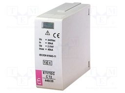 Cartridge for surge arrestor; Type 2; 40kA; Uoper.max: 440VAC