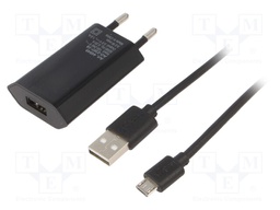 Power supply: switched-mode; voltage source; 5VDC; 1A; 5W; plug