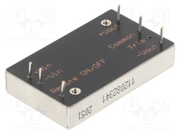 Converter: DC/DC; 60W; Uin: 9÷36V; Uout: 12VDC; Uout2: -12VDC; 39g