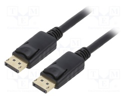 Cable; DisplayPort 1.2,HDCP; DisplayPort plug,both sides; 5m