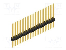 Connector: pin strips; pin header; male; PIN: 26; 1.27mm; THT; 1x26