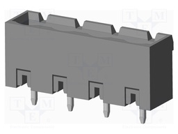 Connector: pluggable terminal block; socket; male; on PCBs