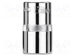 Socket; 6-angles,socket spanner; HEX 15mm; 1/2"