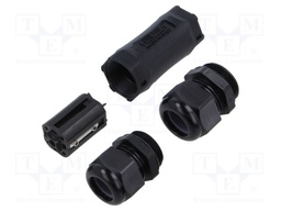 Connector: AC supply; screw terminal; TH400; ways: 3; -40÷125°C