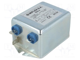 Filter: anti-interference; 250VAC; Cx: 330nF; Cy: 4.7nF; 0.65mH; 8mΩ