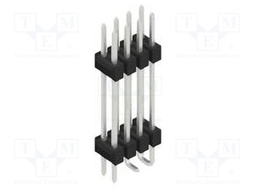 Connector: pin strips; pin header; male; PIN: 8; 2.54mm; SMT; 2x4