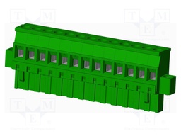 Connector: pluggable terminal block; plug; female; angled 90°