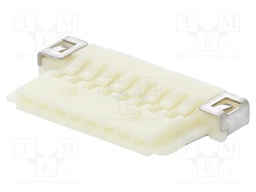 Plug; wire-board; female; DF19; 1mm; PIN: 8; w/o contacts; for cable
