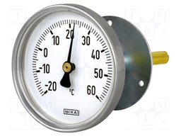 Meter: bimetal thermometer; -20÷60°C; Probe l: 200mm; Ø: 100mm