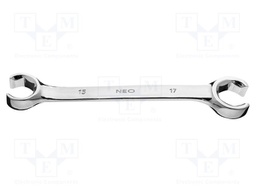 Wrench; flare nut wrench; 15mm,17mm; Chrom-vanadium steel