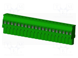 Connector: pluggable terminal block; plug; female; angled 90°