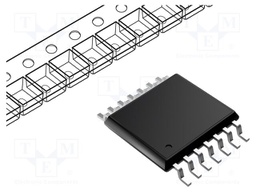 IC: operational amplifier; 10MHz; Ch: 4; TSSOP14; reel,tape
