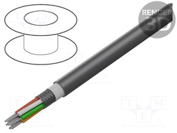 Wire; EcoFlex®; 5x14AWG; shielded,tinned copper braid; MPPE; 600V