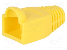 RJ45 plug boot; 6.5mm; Colour: yellow