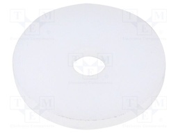 Washer; round; D=18mm; h=2mm; polyamide; natural
