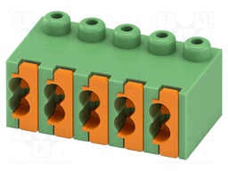 PCB connector, nominal cross section: 0.5 mm?, color: green,