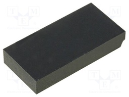 Self-adhesive foot; H: 3.5mm; black; rubber; W: 20mm; L: 10mm