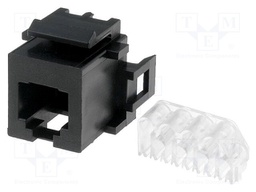 Socket; RJ12; PIN: 6; gold-plated; Layout: 6p6c; 26AWG÷22AWG; IDC
