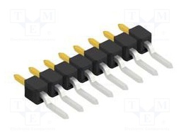 Connector: pin strips; pin header; male; PIN: 8; 2.54mm; SMT; 1x8