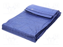 Tarpaulin; L: 12m; Width: 10m; PE; Colour: blue; V: with metal rings