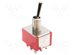 TOGGLE SWITCH, 3PDT, 5A, 120VAC, SOLDER