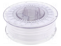 Filament: PET-G; 2.85mm; white; 220÷250°C; 1kg; ±0,05mm