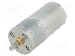 Motor: DC; with gearbox; LP; 6VDC; 2.4A; Shaft: D spring; 120rpm
