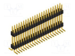 Connector: pin strips; pin header; male; PIN: 44; 1.27mm; SMT; 2x22