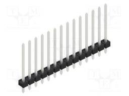 Connector: pin strips; pin header; male; PIN: 14; 2.54mm; THT; 1x14