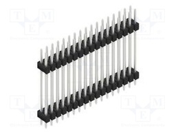Connector: pin strips; pin header; male; PIN: 34; 2.54mm; THT; 2x17