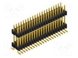 Connector: pin strips; pin header; male; PIN: 42; 1.27mm; SMT; 2x21