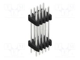 Connector: pin strips; pin header; male; PIN: 10; 1.27mm; THT; 2x5