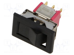 ROCKER; DPDT; Pos: 2; ON-ON; 2A/250VAC; 5A/28VDC; black; none