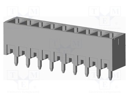 Connector: pluggable terminal block; socket; male; on PCBs