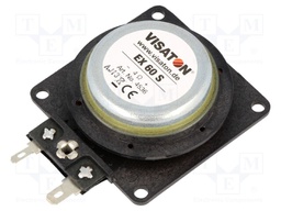 Loudspeaker; 25W; 4Ω; 58x58x21mm