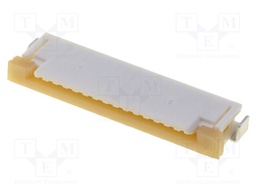 Connector: FFC/FPC; horizontal; PIN: 15; top contacts,ZIF; SMT; 1A
