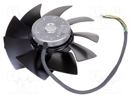 Fan: AC; axial; 230/400VAC; Ø197x64mm; 890m3/h; 65dBA; ball bearing