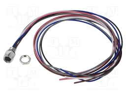 Connector: M8; socket; female; PIN: 6; 0.25mm2; 32V; 1.5A; IP67; 500mm