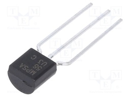 Transistor: PNP; bipolar; 80V; 0.5A; 625mW; TO92