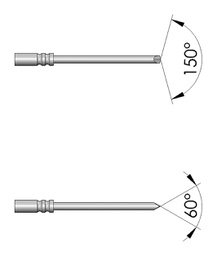 Test needle; Operational spring compression: 4.3mm; 2A; Ø: 0.5mm