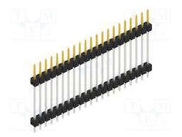 Connector: pin strips; pin header; male; PIN: 21; 2.54mm; THT; 1x21