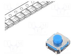 Microswitch TACT; SPST-NO; Pos: 2; 0.05A/32VDC; SMT; none; 4.3mm